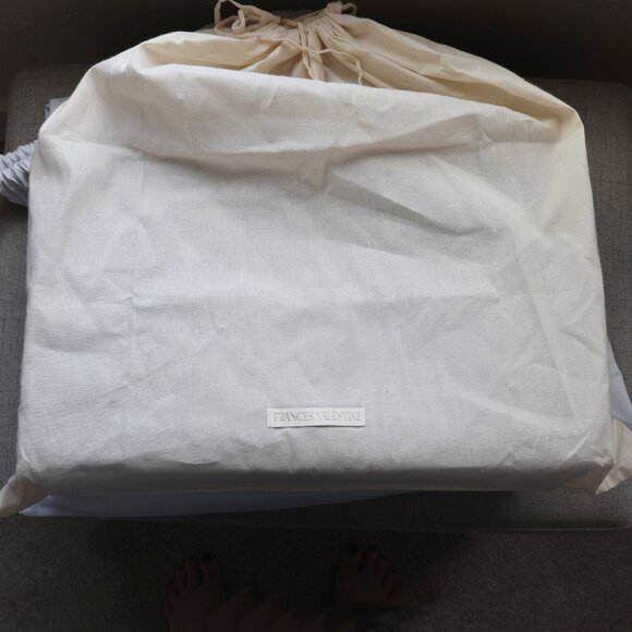 Frances Valentine The Kate Bag Womens Navy Nylon NWT Closet Staple Classic - Picture 6 of 12